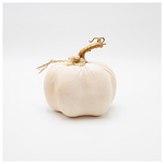 Βελουδινη Κολοκυθα, Υπολευκη, με Λουλουδακια, 12x15cm