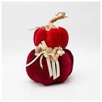 Βελουδινη Κολοκυθα, Διπλη, Κοκκινη Μπορντο, 15x22cm