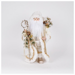 Αη Βασιλης με Λευκη Γουνινη Καπα, 46cm