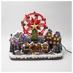 Χριστουγεννιατικη Πλατεια, με Ροδα, με Μετασχηματιστη, 40x21x31cm