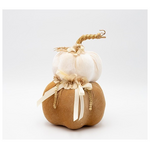 Βελουδινη Κολοκυθα, Διπλη, Λευκη Μοκα, 15x22cm