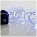 Σειρα, 240 led 3mm, 31v, 8 Προγραμματα, Μετασχηματιστη με Μνημη, Προεκταση Παροχης 300cm, Διαφανο Καλωδιο, Μπλε Led,ανα 5cm,ιρ44