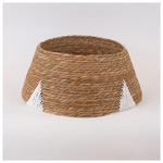 Ποδια Δεντρου, Ψαθινη με Λευκες Λεπτομερειες, 32x46x20cm