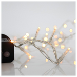 Σειρα, 700 led 3mm, 31v Μετασχηματιστη, 8 Προγραμματα & Μνημη, Διαφανο pvc Καλωδιο, Θερμο Λευκο Led, ανα 5cm, Προεκταση Παροχης 3m, Ιρ44