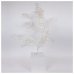 Κλαδι Φτερη, Λευκο Περλε, 107cm