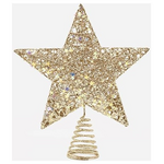 Κορυφη Δεντρου με Χρυσο Νημα και Ιριδιζοντα Αστερακια, 25x30cm