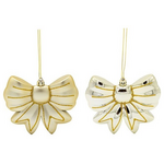 Πλαστικο Στολιδι, Φιογκος, Χρυσο, σετ 2τμχ, 11cm