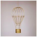 Μεταλλικο Αεροστατο, Χρυσο, 33x33x84cm