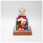 Χριστουγεννιατικη Παρασταση, Στεμμα, με Αγιο Βασιλη, Φωτιζομενο, Μπαταριας, 15.3x21cm