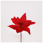 Λουλουδι Κοκκινο, με Κοκκινες Χαντρες, 27x15cm