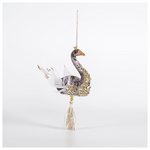 Βελουδινος Κρεμαστος Κυκνος, Γκρι, 13x22cm