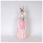 Κυρια Ταρανδος Πολυρεζιν, Ροζ, με Τσαγιερα, 21.5x20.5x62cm