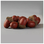 Κοκκινα Βελανιδια σε Χαρτινη Συσκευασια, σετ 12τμχ, 3,5cm