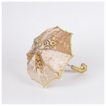 Ομπρελα Γκεισας, Μπεζ Βελουδο, 16x20cm