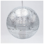 Γυαλινη Μπαλα, Ντισκο, Ασημι, 20cm