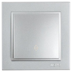 Διακοπτης a/r Ασημι