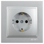 Πριζα Σουκο 16a Ασημι