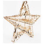 Φωτιζομενο Αστερι Χρυσο 60cm, 60 Led, Μπαταριας 3xaa, Timer, Ασημι Χαλκινο Καλωδιο, Θερμο Λευκο Led, Προεκταση Παροχης 30cm, Ip20