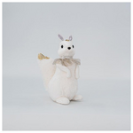 Βελουδινη Κυρια Σκιουρος, Λευκη, 15x14x27cm