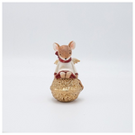 Διακοσμητικο Πολυρεζιν, Καθιστο Ποντικακι, 6.5x11cm