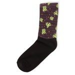 Κάλτσες Unisex με σχέδιο Trendy Cactus Μαύρο