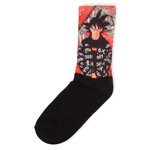 Γυναικείες κάλτσες με σχέδιο Trendy Goku Supreme Μαύρο-Κόκκινο