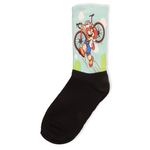 Γυναικείες κάλτσες με σχέδιο Trendy Super Mario Bike Πολύχρωμο