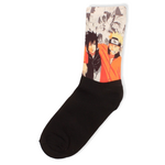 Γυναικείες κάλτσες με σχέδιο Trendy Naruto Sasuke Μαύρο