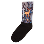 Γυναικείες κάλτσες με σχέδιο Trendy Happy Deer Μαύρο