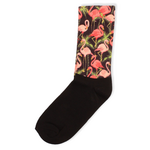 Unisex κάλτσες με σχέδιο Trendy Pink Flamingos Πολύχρωμο