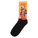 Αντρικές κάλτσες με σχέδιο Trendy Naruto and Friends Μαύρο - Πορτοκαλί
