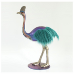 Στρουθοκαμηλος, Μπλε, με Γαλαζια Πουπουλα, 60x29x92cm