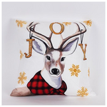 Μαξιλαρι Κοκκινο, με Ταρανδο,  45x45cm