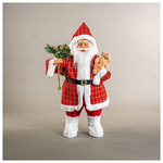 Αγιος Βασιλης Κοκκινος, με Λευκο Γουνακι, 80cm