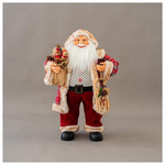 Αγιος Βασιλης, Κοκκινο Καρο, με Σακο, 80cm