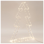 Ακρυλικο Δεντρο, 3,5v Μετασχηματιστη, 240 Θερμα Λευκα Mini Led, Προεκταση Παροχης 5m, 70x15x120cm, Ip44