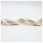 Κορδελα Κρεμ Σατεν, με Σαμπανι Glitter, 914x6.3cm