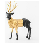 Διακοσμητικος Ταρανδος, Μαυρος με Χρυσο, 31x39,5cm