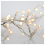 Βροχη, 119 led 3mm, 31v Μετασχηματιστη, Σταθερο, Διαφανο pvc Καλωδιο, Θερμο Λευκο Led,  (H50 x W500cm, 3/4/5/2), Προεκταση Παροχης 3m, Ip44