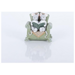 Διακοσμητικο Πολυρεζιν, Ποντικακια σε Πολυθρονα, Λαδι, 7x9.5x10cm