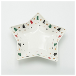 Πιατελα Αστερακι με Χρωματιστα Δεντρακια, 25cm