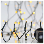 Σειρα,700 led 3mm,31v,8 Προγραμματα,μετασχηματιστη με Μνημη,προεκταση Παροχης 300cm,πρασινο Καλωδιο,θερμο Λευκο Led,ανα 5cm,ιρ44