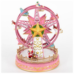 Ροδα Λουνα Παρκ, Ροζ, με Μετασχηματιστη, με Μουσικη και Κινηση, 18x18x23,5cm