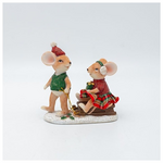 Διακοσμητικο Πολυρεζιν, Ποντικακια σε Ελκυθρο, 11x11cm