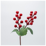 Πικακι με Κοκκινα Berries και Πρασινα Φυλλα, 30cm