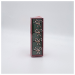 Δαχτυλιδια Πετσετας, Μεταλλικα, Candy Cane, σετ 4τμχ, 3.2x3.5x4.5cm