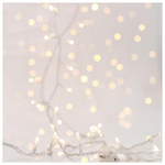 Κουρτινα, 240 led 3mm, 31v Μετασχηματιστη, 4 Επεκτασεις ωσ 3 Σετ, Διαφανο pvc Καλωδιο, Θερμο Λευκο Led, (200x100cm 20γρ x 12 Led), Προεκταση Παροχης 3m, Ιρ44