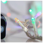 Σειρα,240 led 3mm,31v,μετασχηματιστη με Μνημη,προεκταση Παροχης 300cm,διαφανο Καλωδιο,opal Χρωματιστο Led,per 5cm,ip44