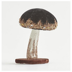 Βελουδινο Μανιταρι , Μαυρο με Γκλιτερ, 8x8x12cm