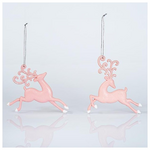 Ταρανδος Ακρυλικος, Ροζ, 2 Σχεδια, 13x12cm